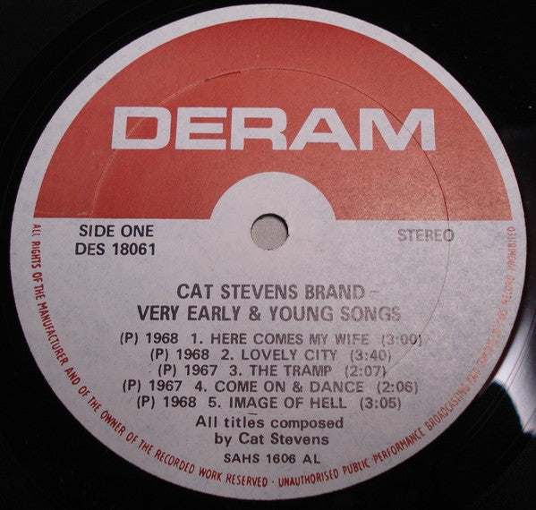 Cat Stevens : Very Young And Early Songs (LP,Compilation)