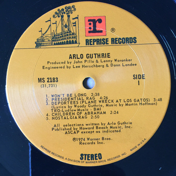 Arlo Guthrie : Arlo Guthrie (LP,Album)
