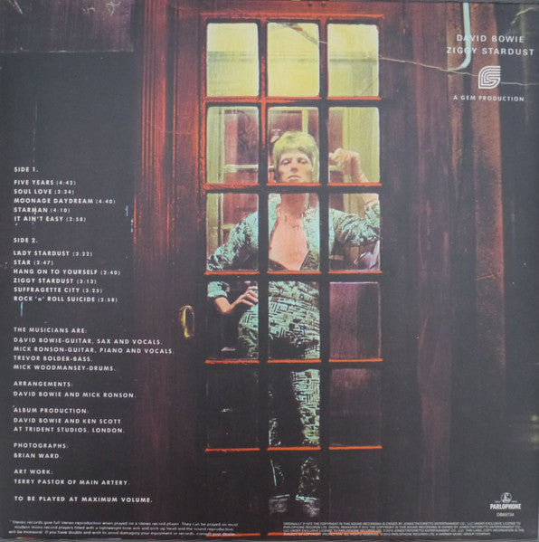 David Bowie : The Rise And Fall Of Ziggy Stardust And The Spiders From Mars (LP,Album,Reissue,Remastered,Repress,Stereo)