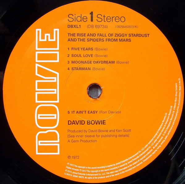 David Bowie : The Rise And Fall Of Ziggy Stardust And The Spiders From Mars (LP,Album,Reissue,Remastered,Repress,Stereo)