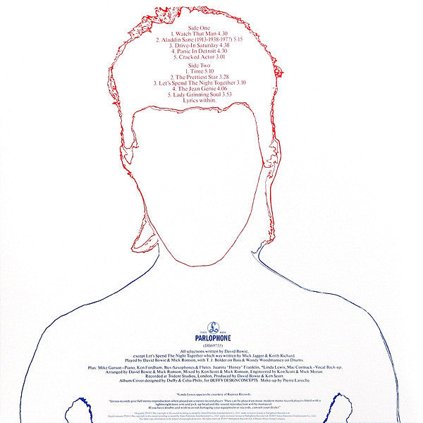 David Bowie : Aladdin Sane (LP,Album,Reissue,Remastered,Stereo)