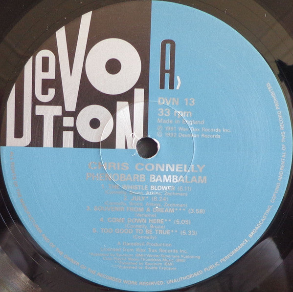 Chris Connelly : Phenobarb Bambalam (LP,Album)
