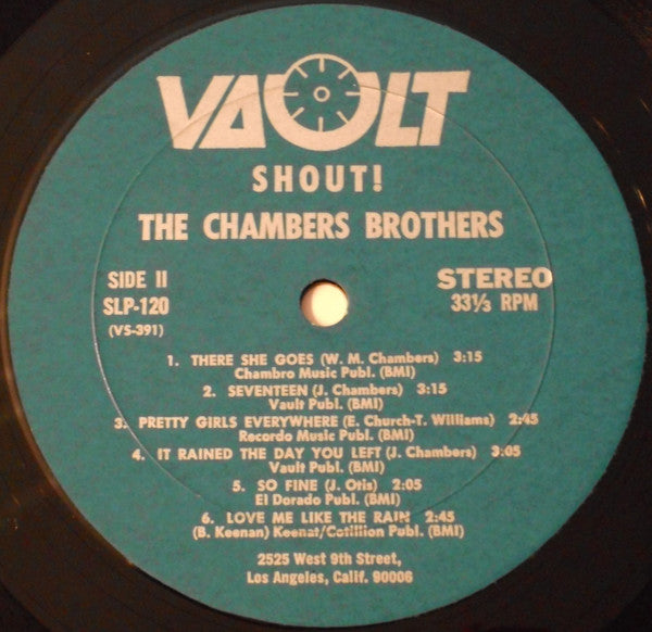 Chambers Brothers, The : Shout! (LP,Album,Stereo)
