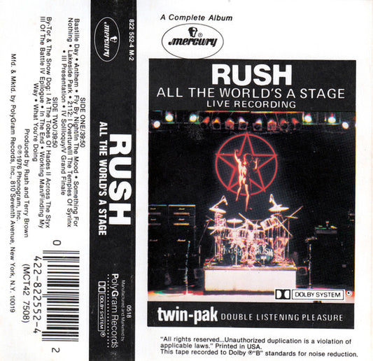 Rush : All The World's A Stage (Album,Reissue)