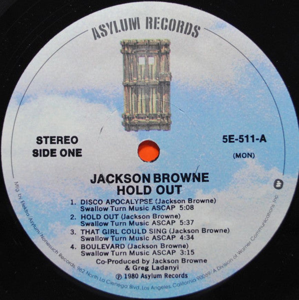 Jackson Browne : Hold Out (LP,Album,Stereo)