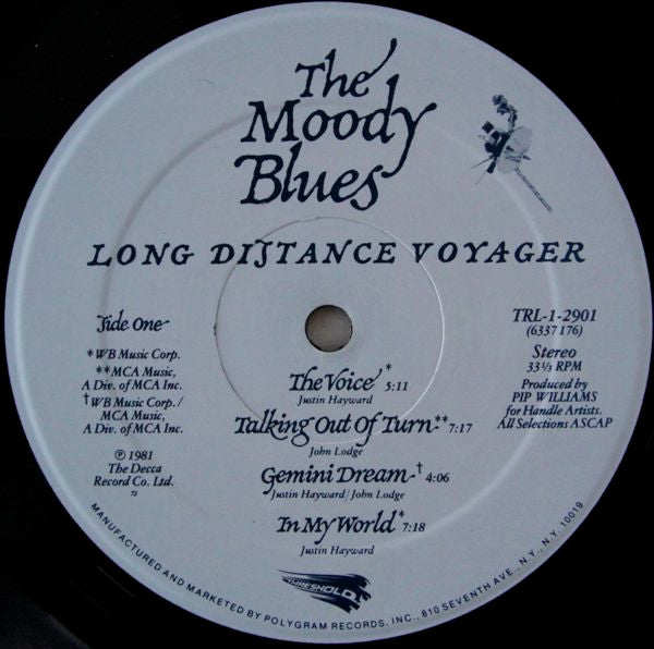 Moody Blues, The : Long Distance Voyager (LP,Album,Stereo)