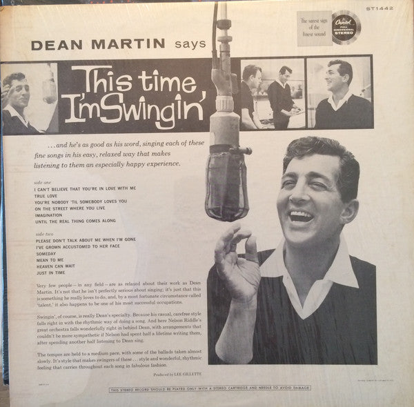 Dean Martin : This Time I'm Swingin' (LP,Album,Repress,Stereo)