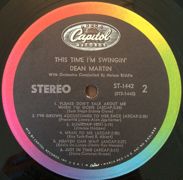 Dean Martin : This Time I'm Swingin' (LP,Album,Repress,Stereo)