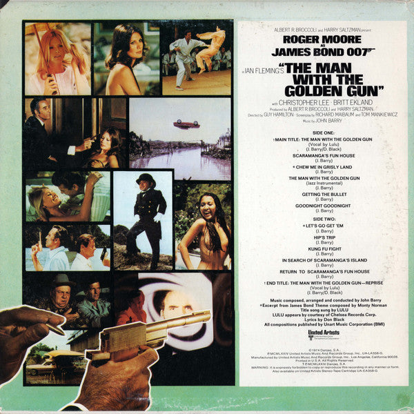 John Barry : The Man With The Golden Gun (Original Motion Picture Soundtrack) (LP,Album)