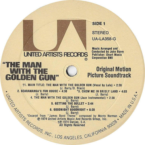John Barry : The Man With The Golden Gun (Original Motion Picture Soundtrack) (LP,Album)