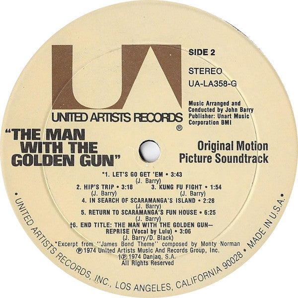 John Barry : The Man With The Golden Gun (Original Motion Picture Soundtrack) (LP,Album)