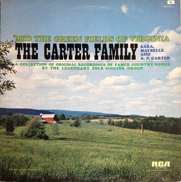 Carter Family, The : 'Mid The Green Fields Of Virginia (LP,Album,Reissue,Stereo)
