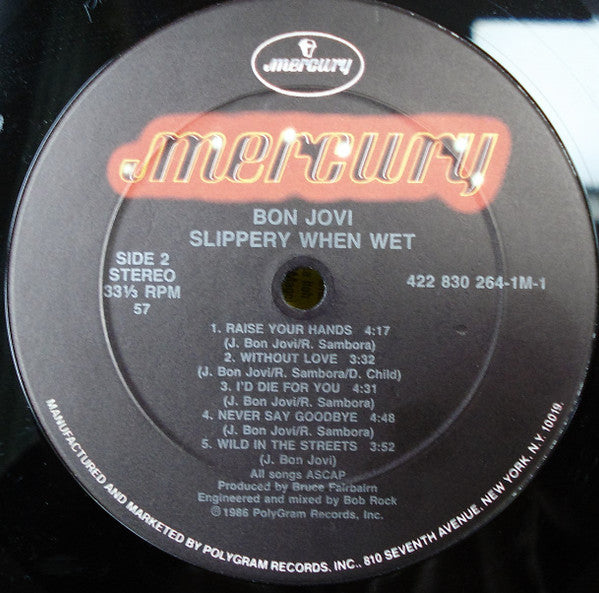 Bon Jovi : Slippery When Wet (LP,Album)