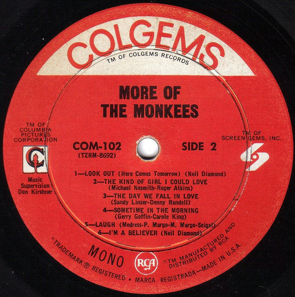 Monkees, The : More Of The Monkees (LP,Album,Mono)