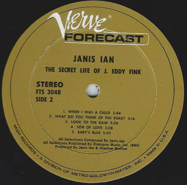 Janis Ian : The Secret Life Of J. Eddy Fink (LP,Album,Stereo)