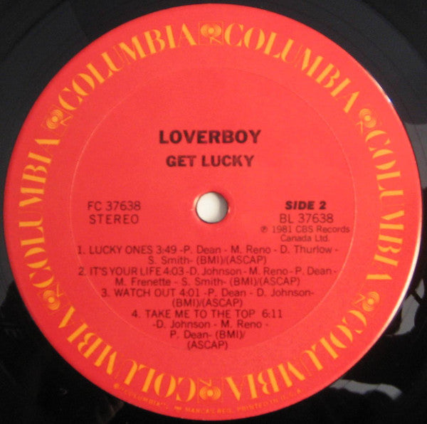 Loverboy : Get Lucky (LP,Album)