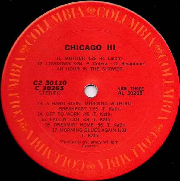 Chicago (2) : Chicago III (LP,Album,Stereo)