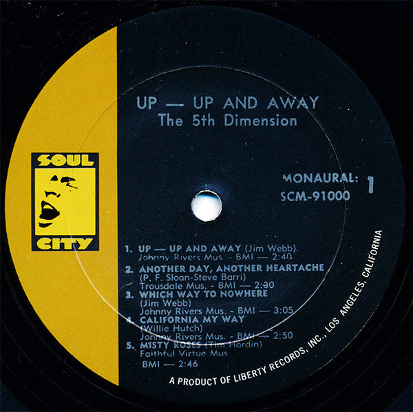 Fifth Dimension, The : Up, Up And Away (LP,Album,Mono)