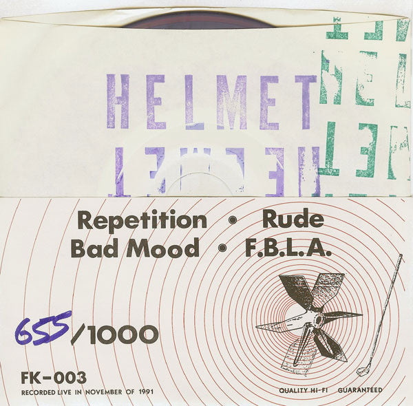 Helmet (2) : Helmet (7",45 RPM,Numbered,Unofficial Release,White Label)