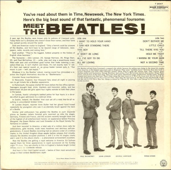 Beatles, The : Meet The Beatles! (LP,Album,Mono)