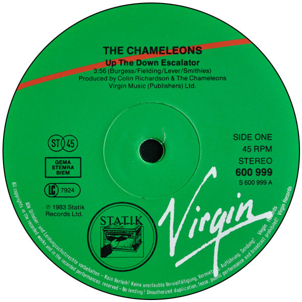 Chameleons, The : Up The Down Escalator (12",45 RPM,Single)