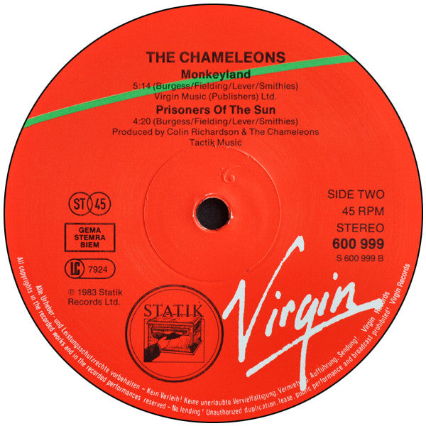 Chameleons, The : Up The Down Escalator (12",45 RPM,Single)