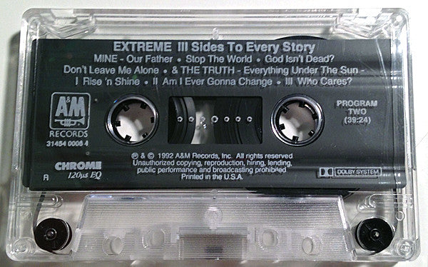 Extreme (2) : III Sides To Every Story (Album)