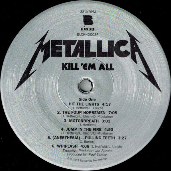 Metallica : Kill 'Em All (LP,Album,Reissue,Remastered)