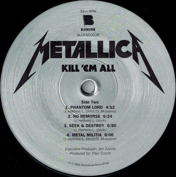 Metallica : Kill 'Em All (LP,Album,Reissue,Remastered)
