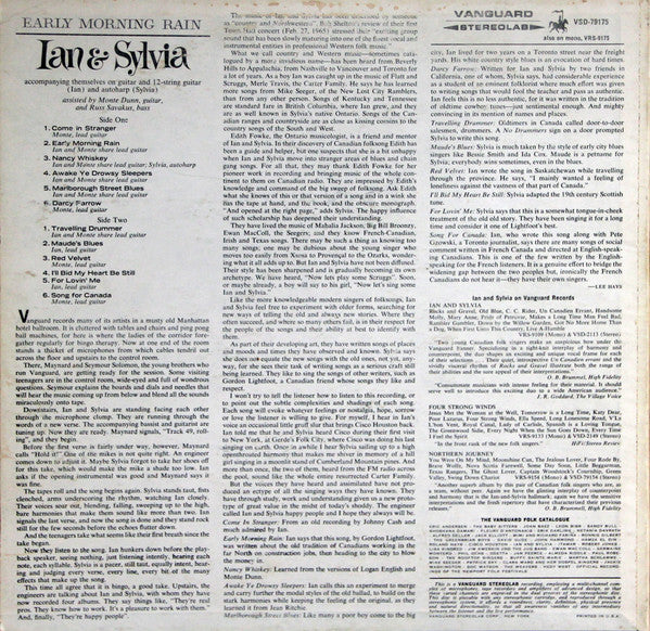 Ian & Sylvia : Early Morning Rain (LP,Album,Stereo)