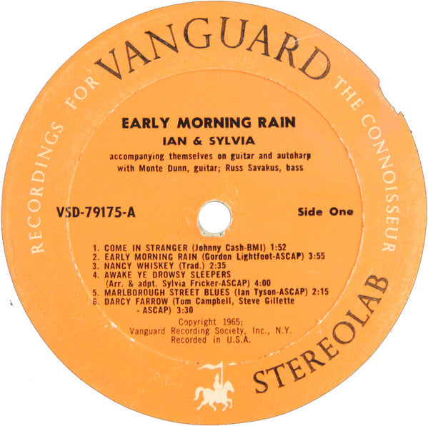 Ian & Sylvia : Early Morning Rain (LP,Album,Stereo)