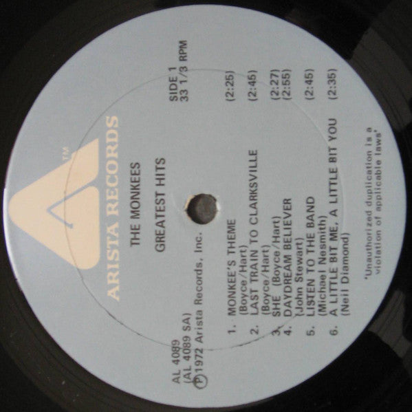 Monkees, The : Greatest Hits (LP,Compilation)