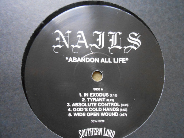 Nails : Abandon All Life (LP,Album,Reissue,Repress)