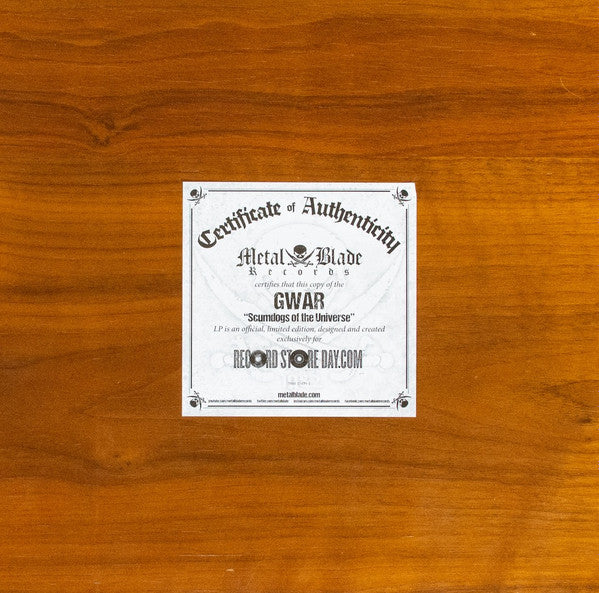 Gwar : Scumdogs Of The Universe (LP,Album,Record Store Day,Limited Edition,Reissue)