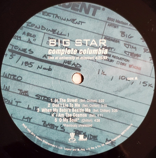 Big Star : Complete Columbia: Live At University Of Missouri 4/25/93 (LP,Limited Edition,Reissue,Stereo)