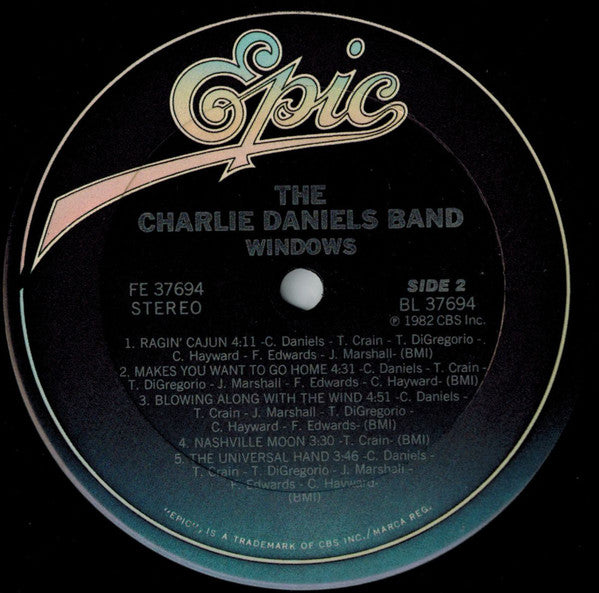 Charlie Daniels Band, The : Windows (LP,Album)