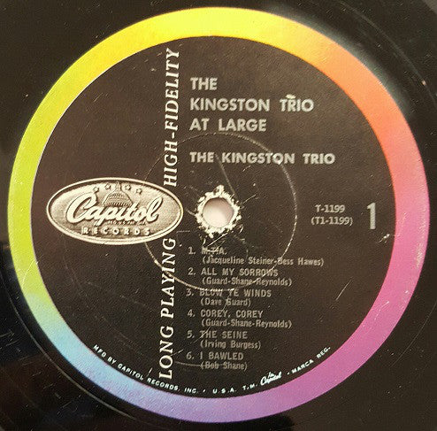 Kingston Trio : At Large (LP,Album,Mono)