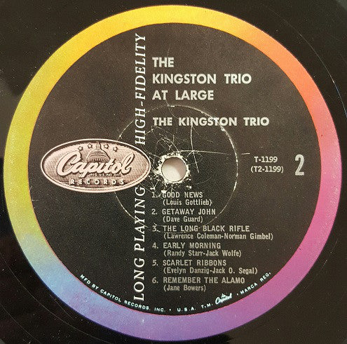 Kingston Trio : At Large (LP,Album,Mono)