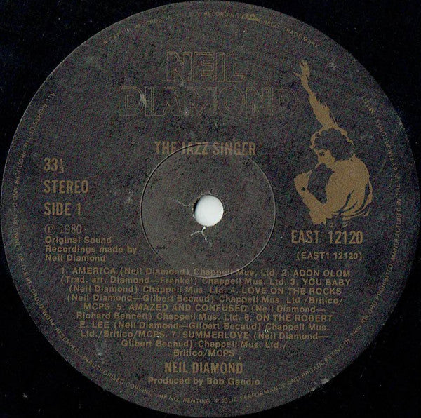 Neil Diamond : The Jazz Singer (Original Songs From The Motion Picture) (LP,Album,Stereo)