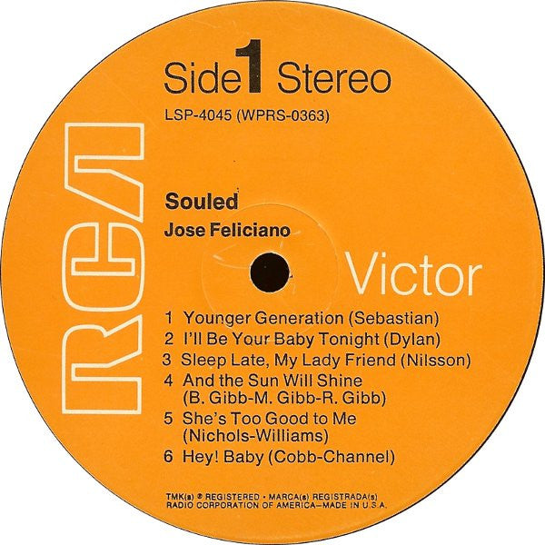 José Feliciano : Souled (LP,Album)