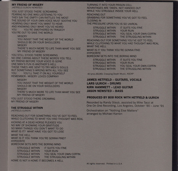 Metallica : Metallica (Album,Reissue)