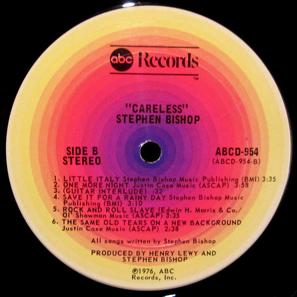 Stephen Bishop : Careless (LP,Album)