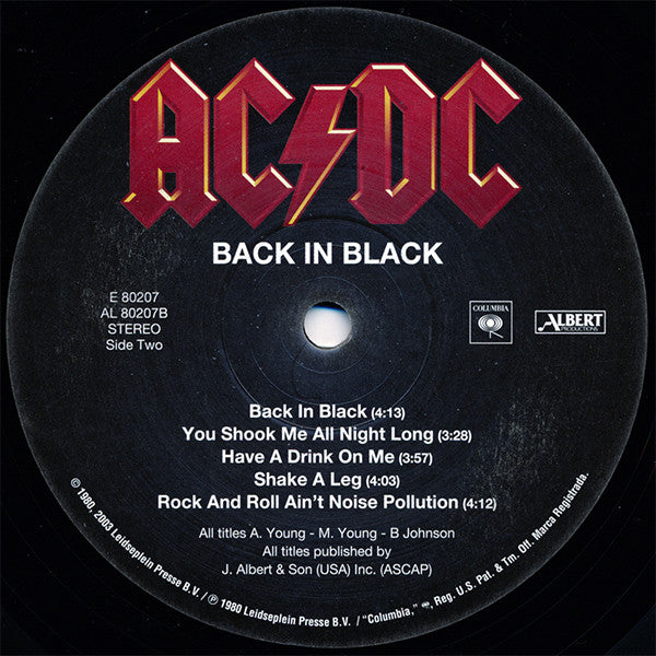 AC/DC : Back In Black (LP,Album,Reissue,Remastered)