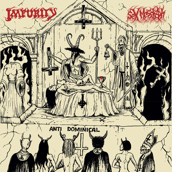 Impurity (2) / Sex Messiah : Vomiting Blasphemies Over The World (LP)