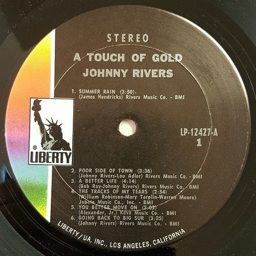 Johnny Rivers : A Touch Of Gold (LP,Compilation,Reissue)
