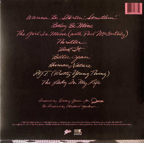 Michael Jackson : Thriller (LP,Album,Reissue,Repress,Stereo)