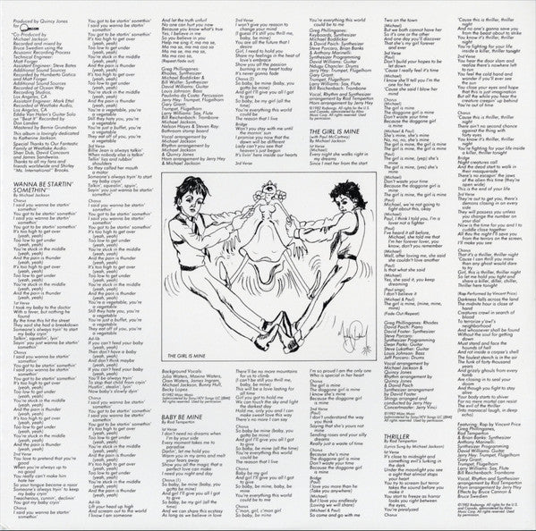 Michael Jackson : Thriller (LP,Album,Reissue,Repress,Stereo)