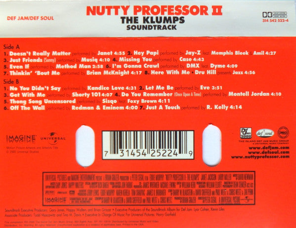 Various : Music From And Inspired By The Motion Picture Nutty Professor II: The Klumps (Soundtrack) (Album,Compilation)