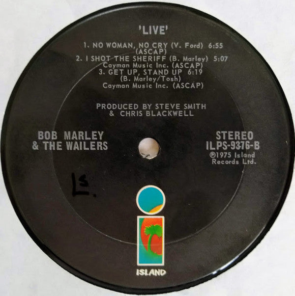 Bob Marley & The Wailers : Live! (LP,Album)