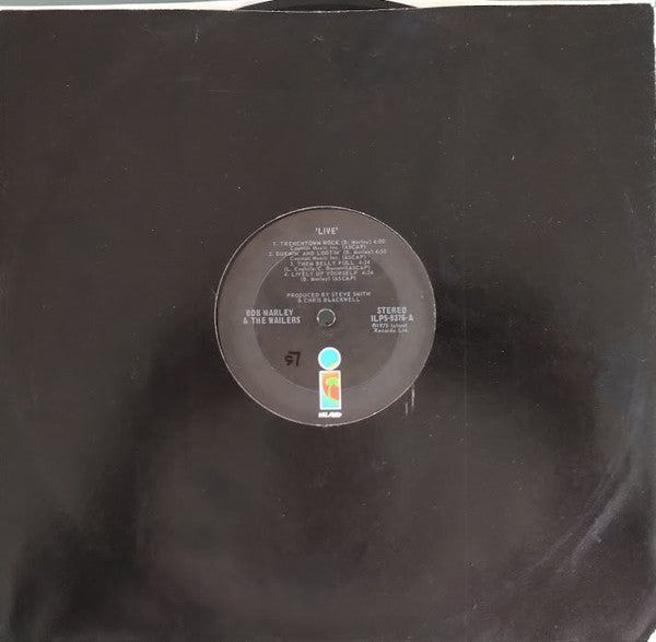 Bob Marley & The Wailers : Live! (LP,Album)